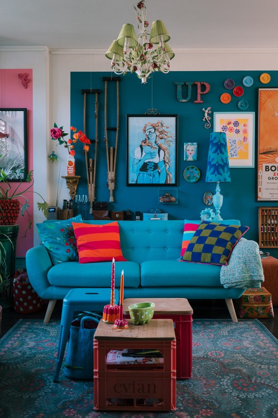 Huis vol kleur in Haarlem | Fotografie: Sheena Schouwink