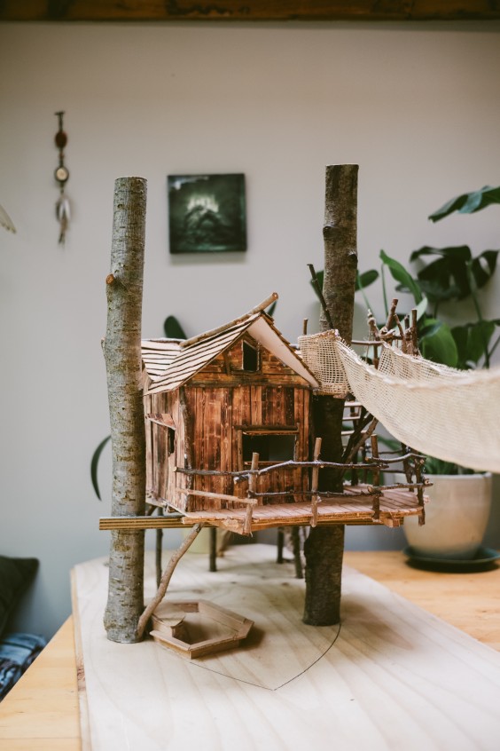 Bijzondere boomhut - Foto: Marjon Lukje