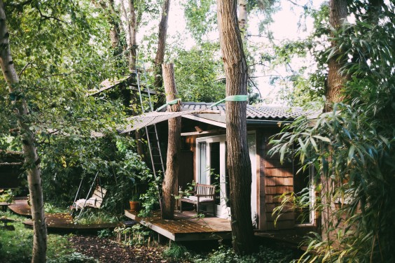 Bijzondere boomhut - Foto: Marjon Lukje