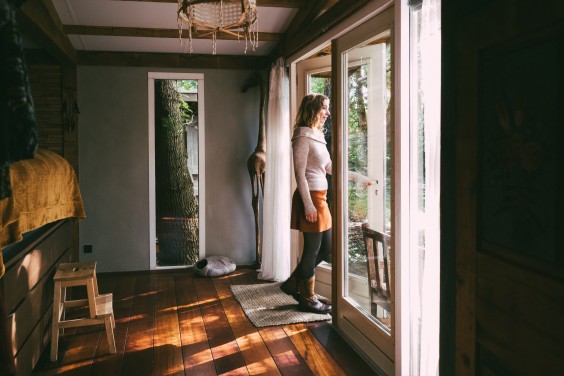 Bijzondere boomhut - Foto: Marjon Lukje