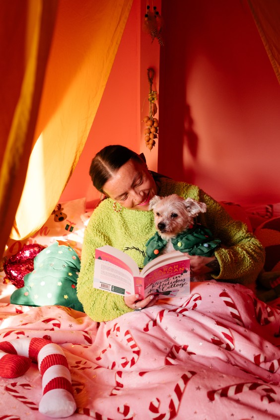 roze kersthuis | Marjon Lukje