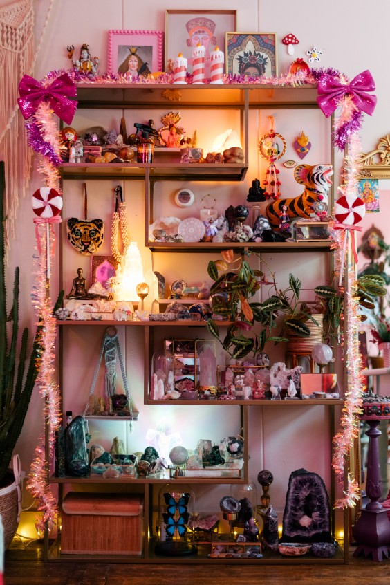 roze kersthuis | Marjon Lukje