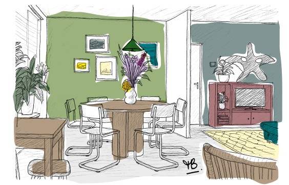 Metamorfose woonkamer - Theo-Bert Pot