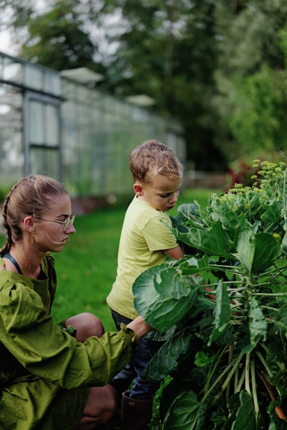 Amber en Gerben hebben een kas en tuin om zelfvoorzienend van te leven | Fotografie: Marjon Lukje