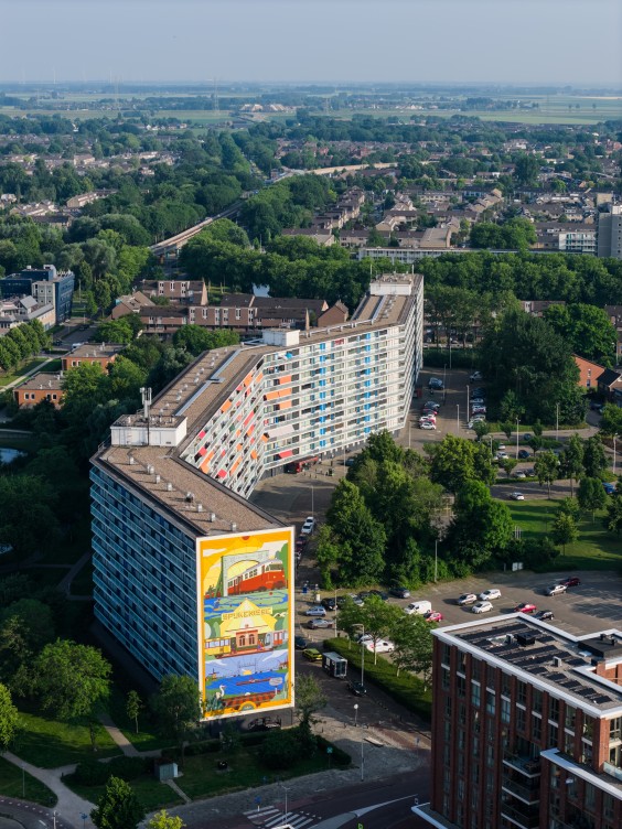 Muurschildering Spijkenisse - Fotografie: Robert Oosterbroek
