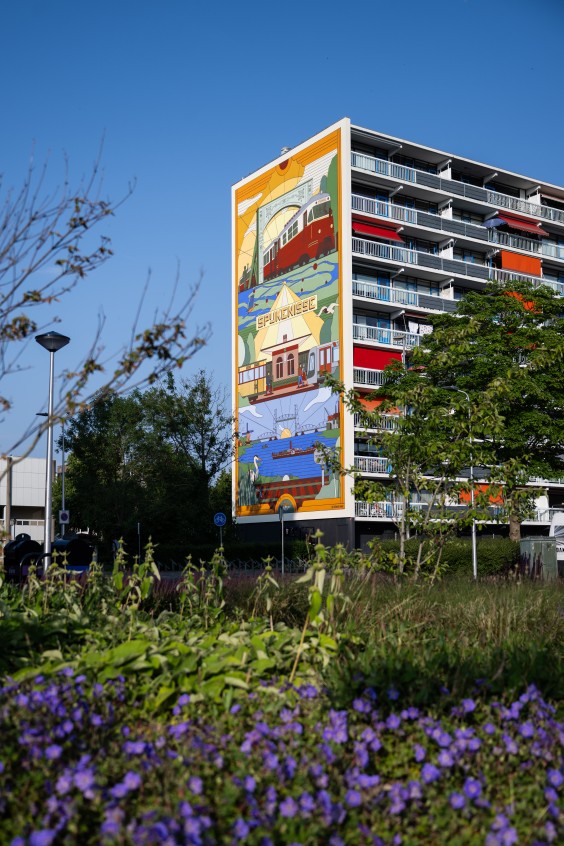 Muurschildering Spijkenisse - Fotografie: Robert Oosterbroek