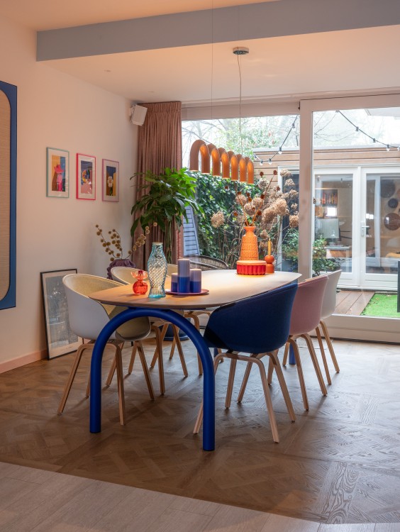Blauw appartement - Fotografie: Sheena Schouwink