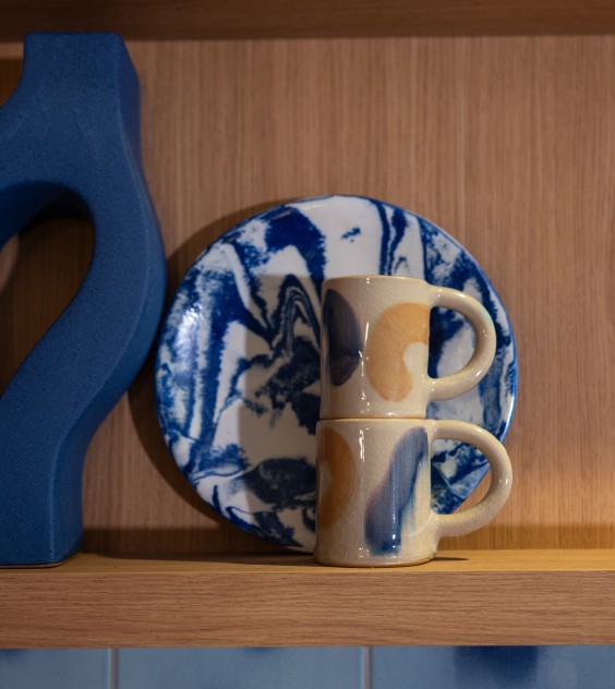 Blauw appartement - Fotografie: Sheena Schouwink