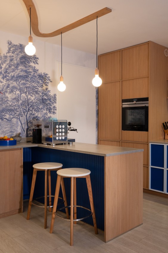 Blauw appartement - Fotografie: Sheena Schouwink