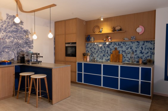 Blauw appartement - Fotografie: Sheena Schouwink