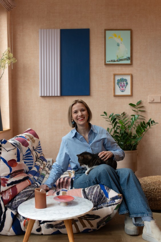 Blauw appartement - Fotografie: Sheena Schouwink