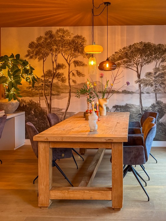 Kleurrijke eetkamer make-over Naaldwijk | Fotografie: Theo-Bert Pot