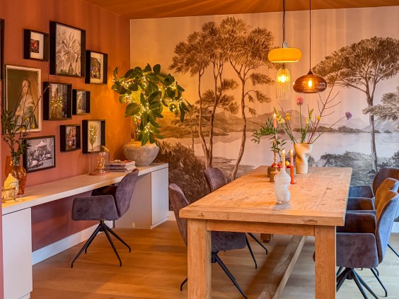 Kleurrijke eetkamer make-over Naaldwijk | Fotografie: Theo-Bert Pot