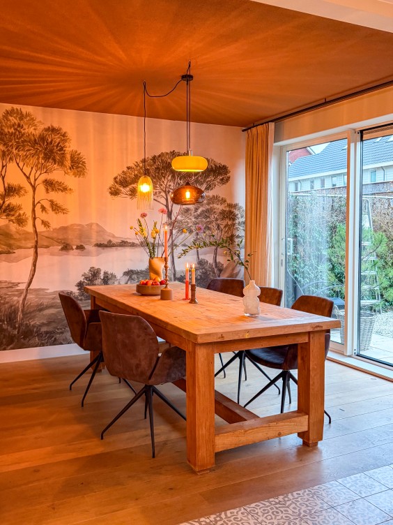 Kleurrijke eetkamer make-over Naaldwijk | Fotografie: Theo-Bert Pot