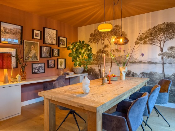Kleurrijke eetkamer make-over Naaldwijk | Fotografie: Theo-Bert Pot