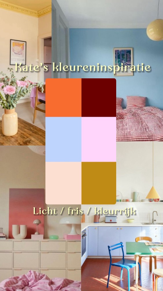 Moodboard van Saskia voor Kate de Bouwkeet 