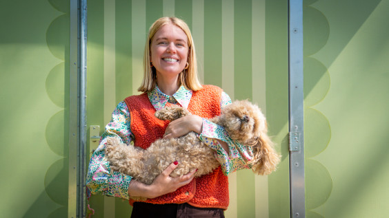 Saskia en Ted voor het project Kate de Bouwkeet | Foto: BinnensteBuiten
