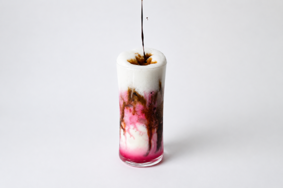 Rozen ijskoffie