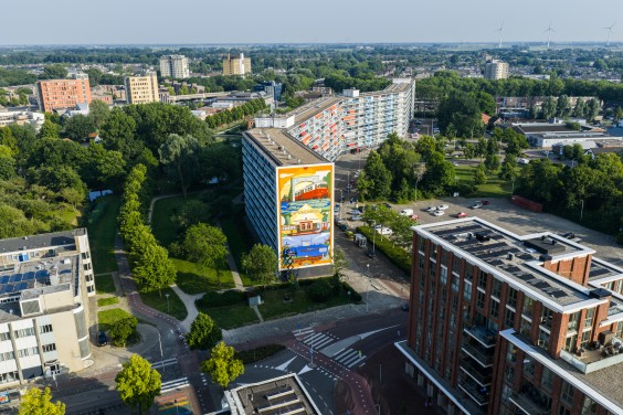 Muurschildering Spijkenisse - Fotografie: Robert Oosterbroek