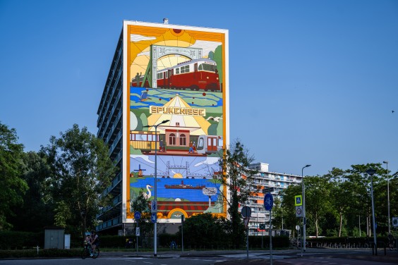 Muurschildering Spijkenisse - Fotografie: Robert Oosterbroek