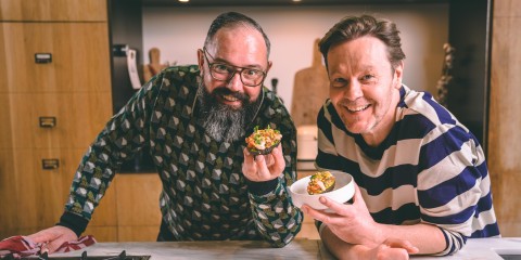 Ramon en Gijs voor Lekkere Track - gevulde avocado