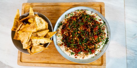 Auberginestoof met Libanees brood - Lekkere Track