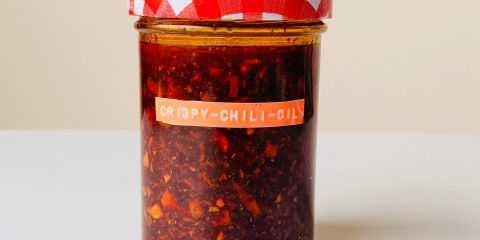 Crispy chili-olie van Jetske