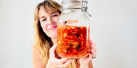 Jetske met kimchi