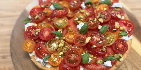 Ramon's tomatentaart met burrata