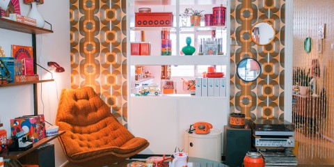Foto interieur jaren zeventig | Foto: Sheena Schouwink