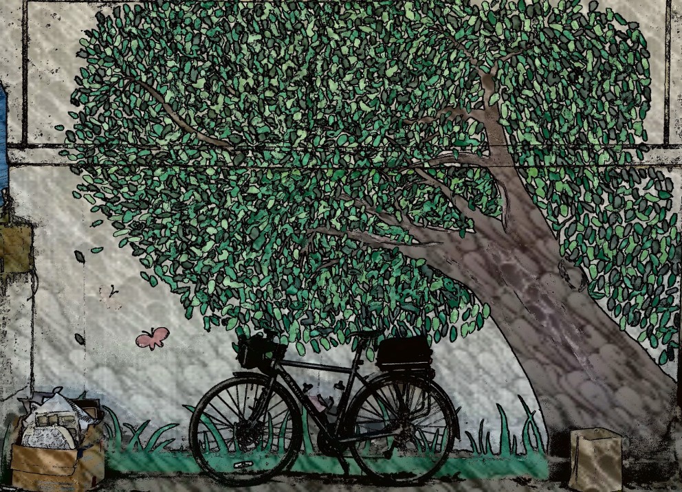 Schildering boom op de muur | Foto: Pixabay