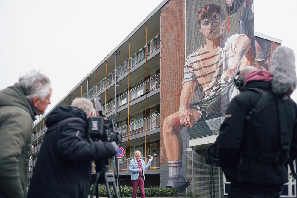 Geert Pruiksma en cameraploeg