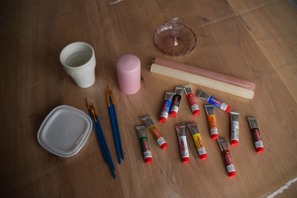 Diy kaarsen verven