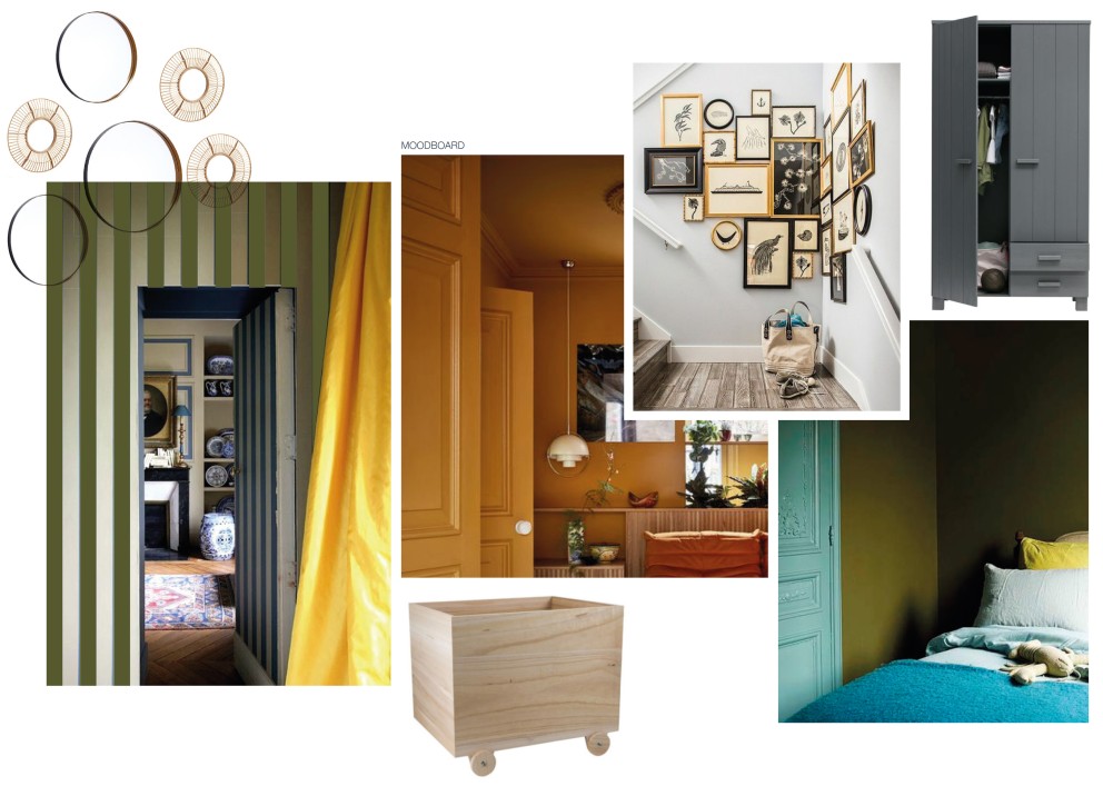 Moodboard opgeruimde gang - Theo-Bert Pot