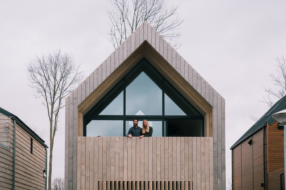 Een zelfgebouwd droomhuis met uitzicht op het Oostvaardersbos