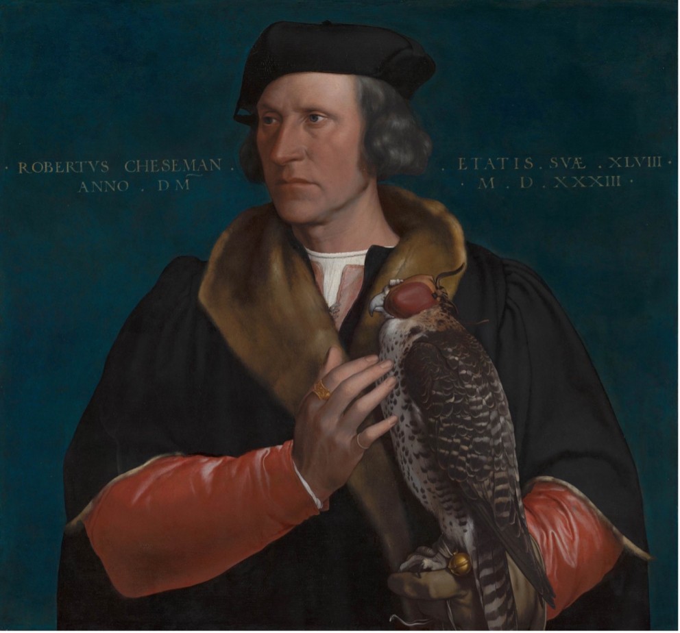 Het portret van Robertus Cheseman dat Hans Holbein