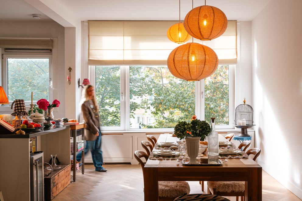 Rotterdams appartement in herfstkleuren | foto: Roos Eijmers