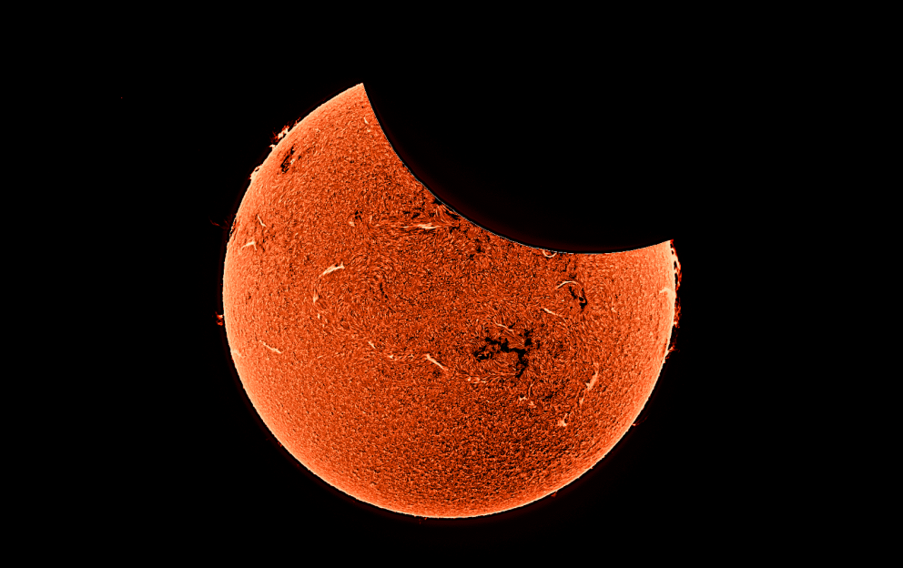 Foto van de zonsverduistering op in 2025 | Foto: ArendaSchuurman