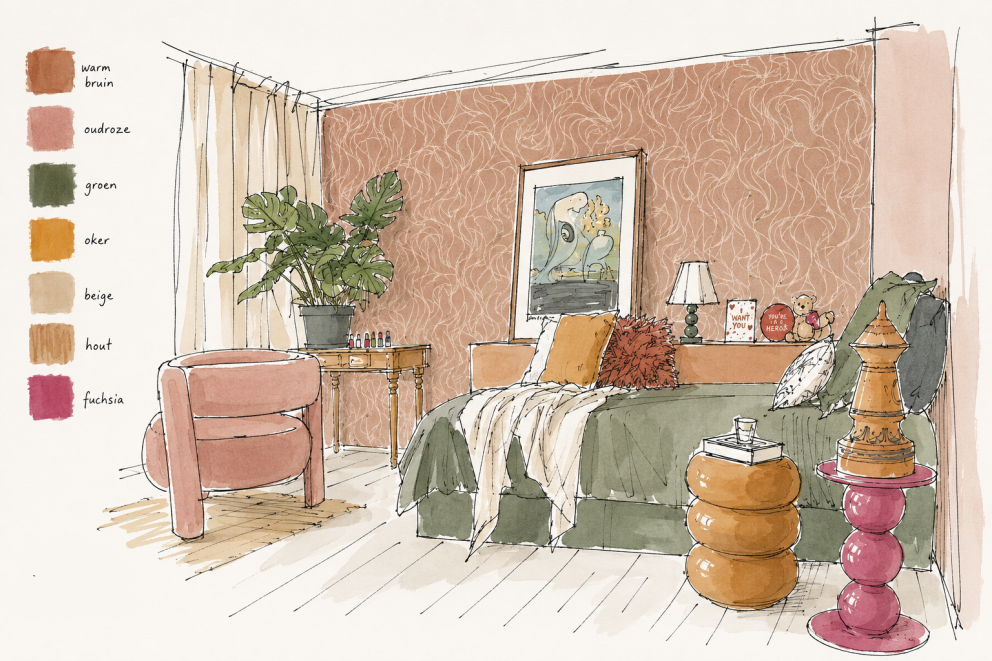 Make-over slaapkamer - Theo-Bert Pot