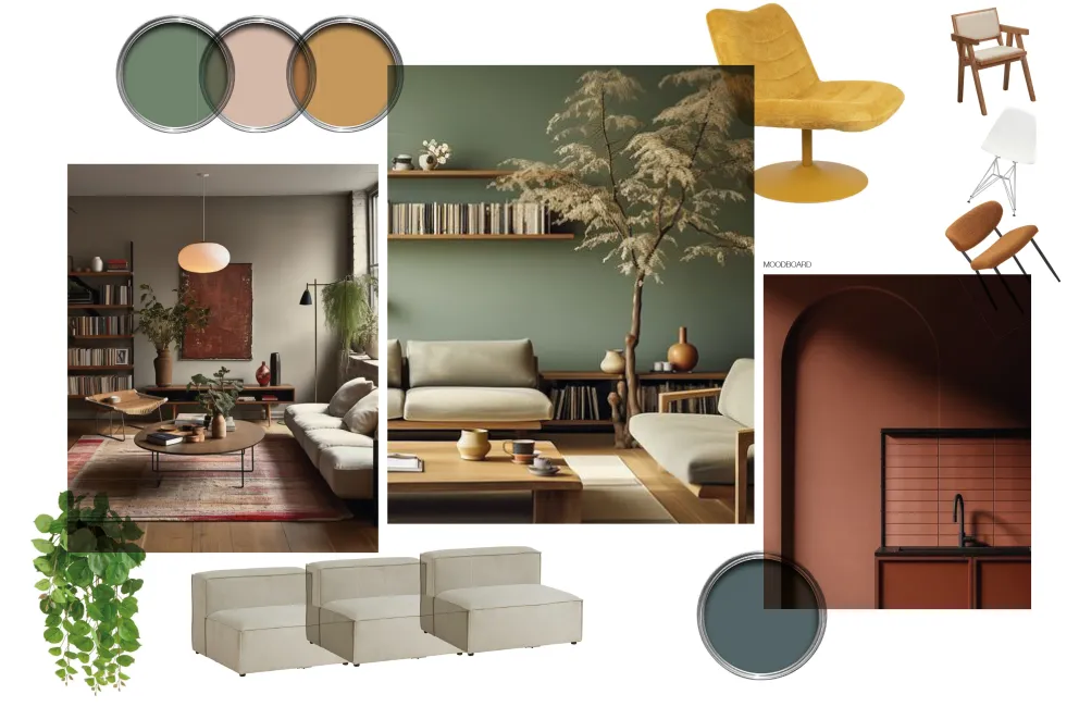 Moodboard woonkamer
