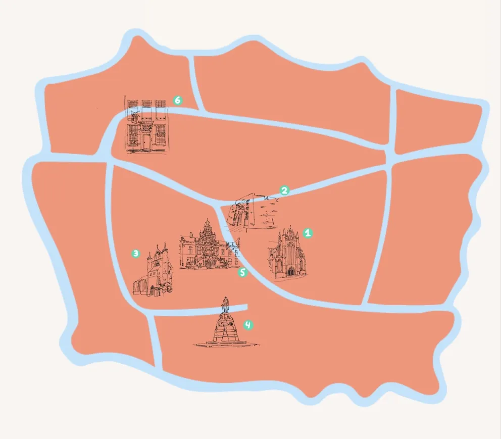 6x Jimmy's hotspots in Leiden | Plattegrond: Jewel Versluis