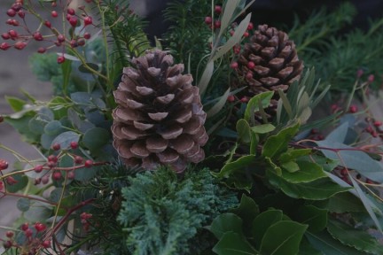 Kerstversiering uit de tuin