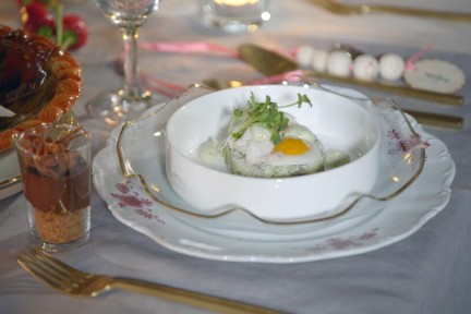 Gerookte forel met aardappelsalade en een dillemayonaise