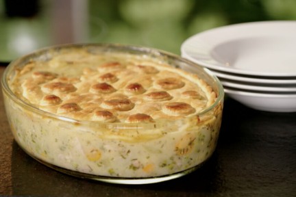 Klassieke Engelse chicken pie