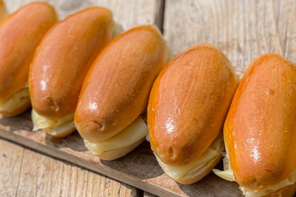 Wit puntje met graskaas