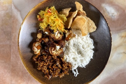 Bloemkool smoor voor de Indische rijsttafel van Rob Jetten