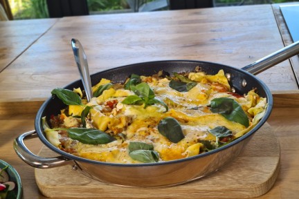 Lasagne uit de pan