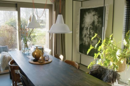 Een arbeidershuisje met industrieel interieur