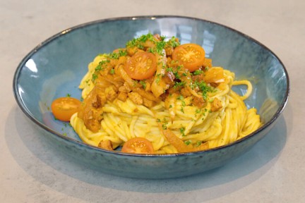 Pasta korma van chef-kok Geneal