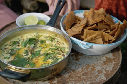 Shakshuka met kruiden van het land